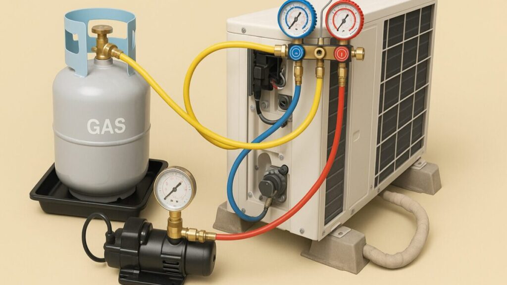 エアコン ガス補充 やり方