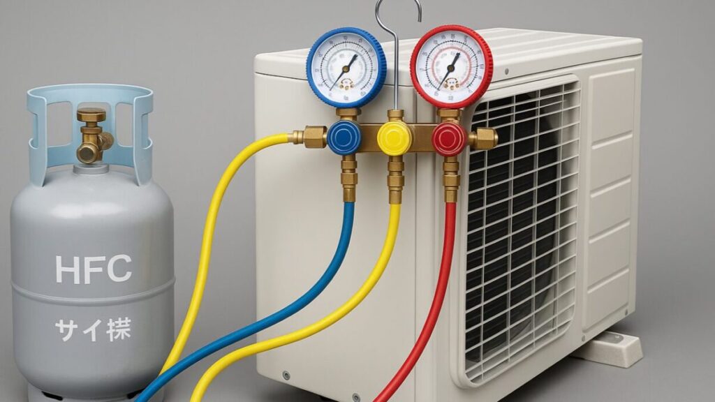 家庭用エアコン ガス補充