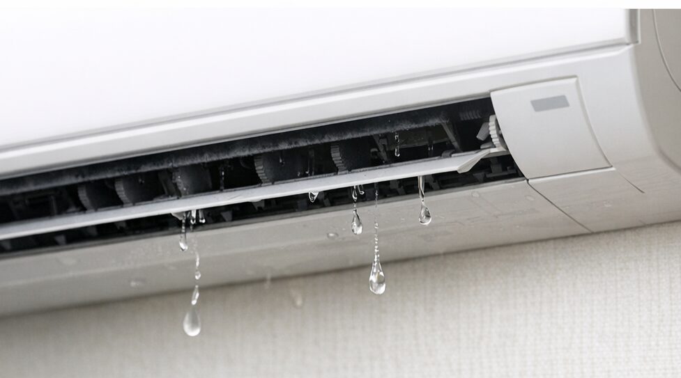 エアコンから水が垂れる 応急処置
