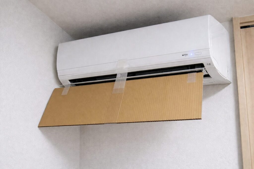 ダンボールで風よけを作る方法