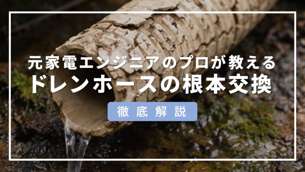 エアコン ドレンホース 根元から交換