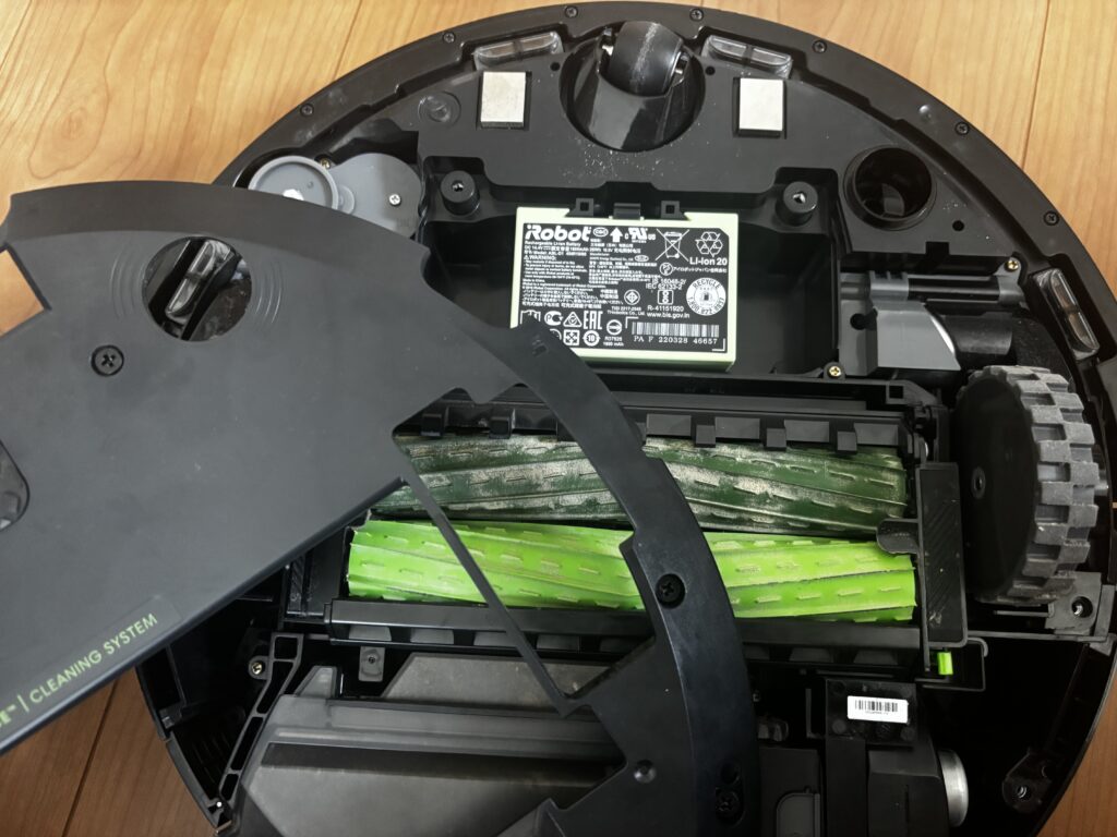 ルンバ バッテリーを取り外して付け直す